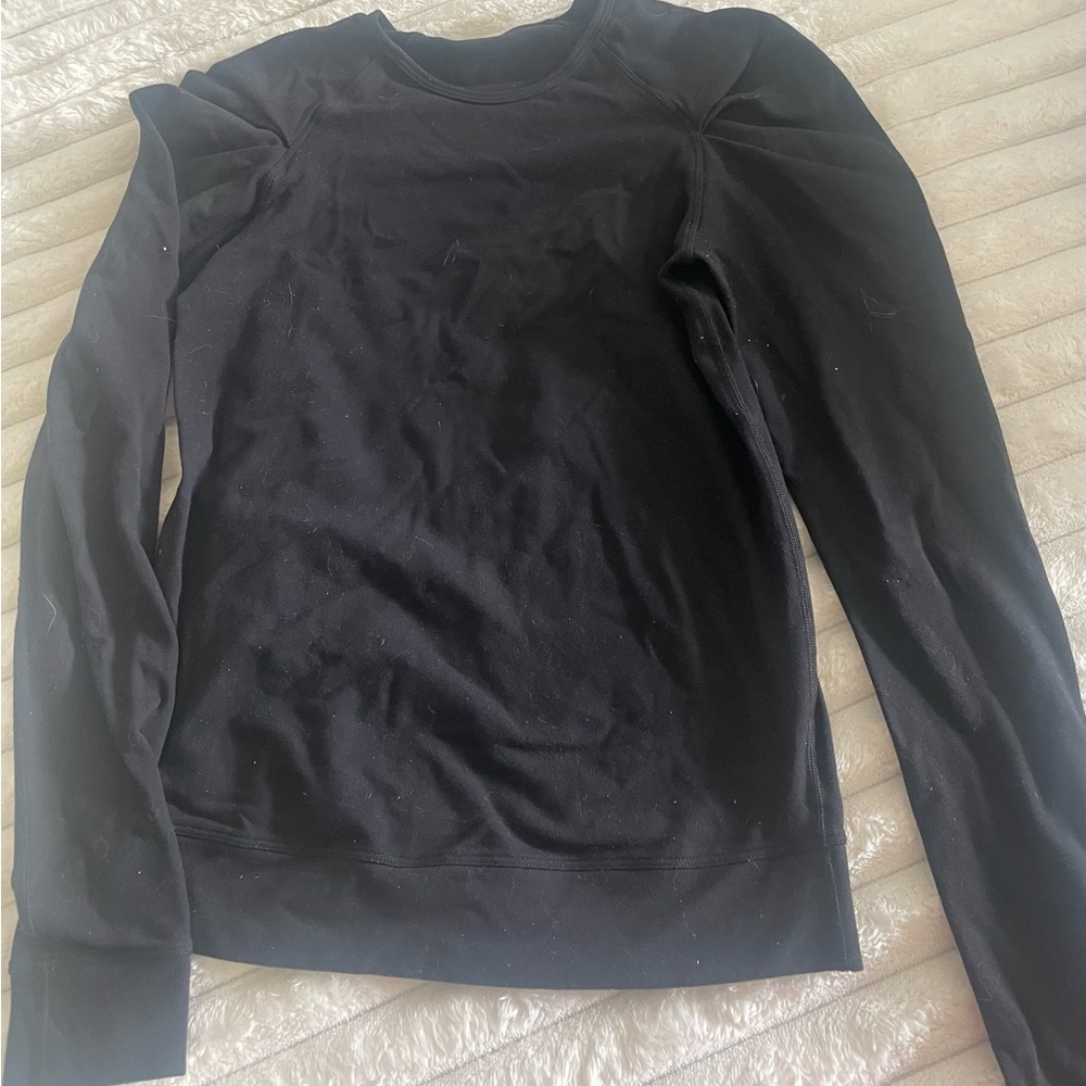 Lululemon stretch Black Long Sleeve Shirt